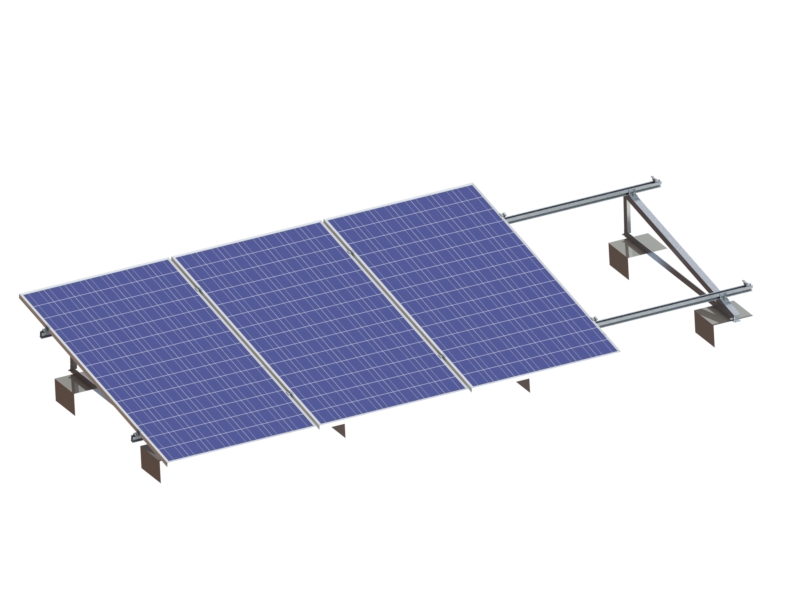 flat roof solar mounting system