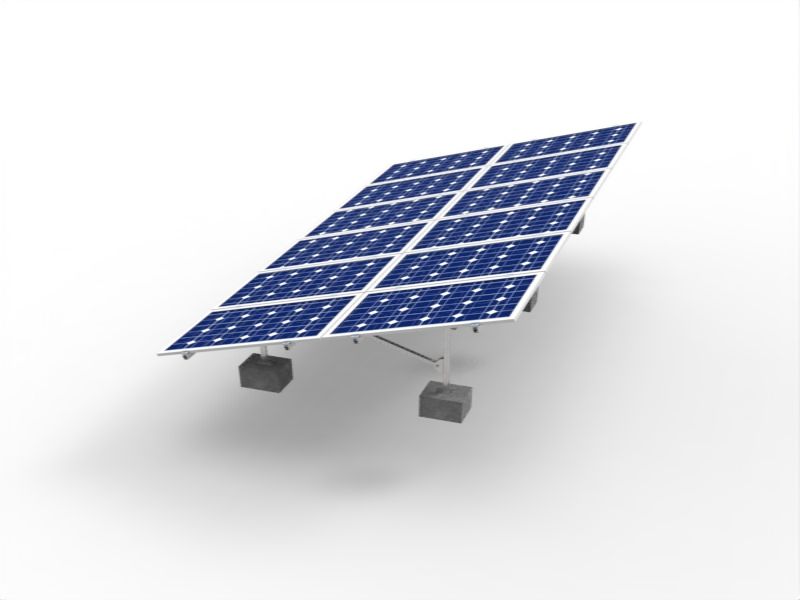 Carbon Steel Solar Panel Mounting Bracket for Ground Installation
