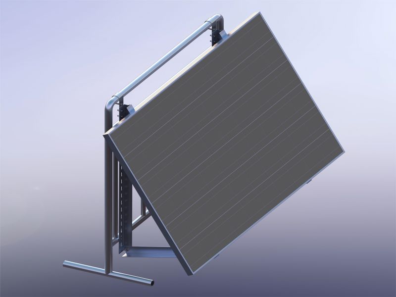 Solar panel bracket for balcony