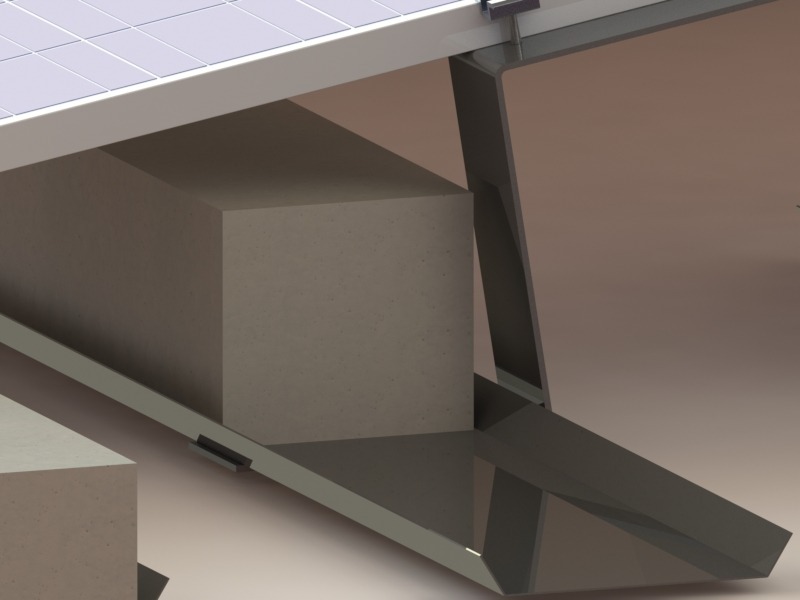 solar roof mounting system flat roof