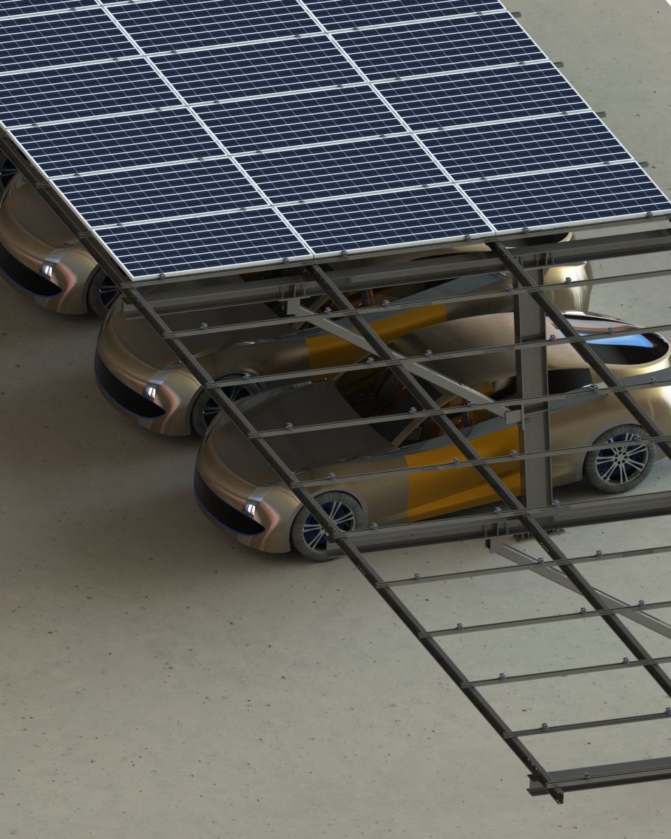 One-Legged Solar Carport