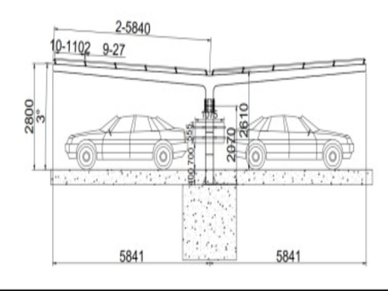 One-Legged Solar Carport