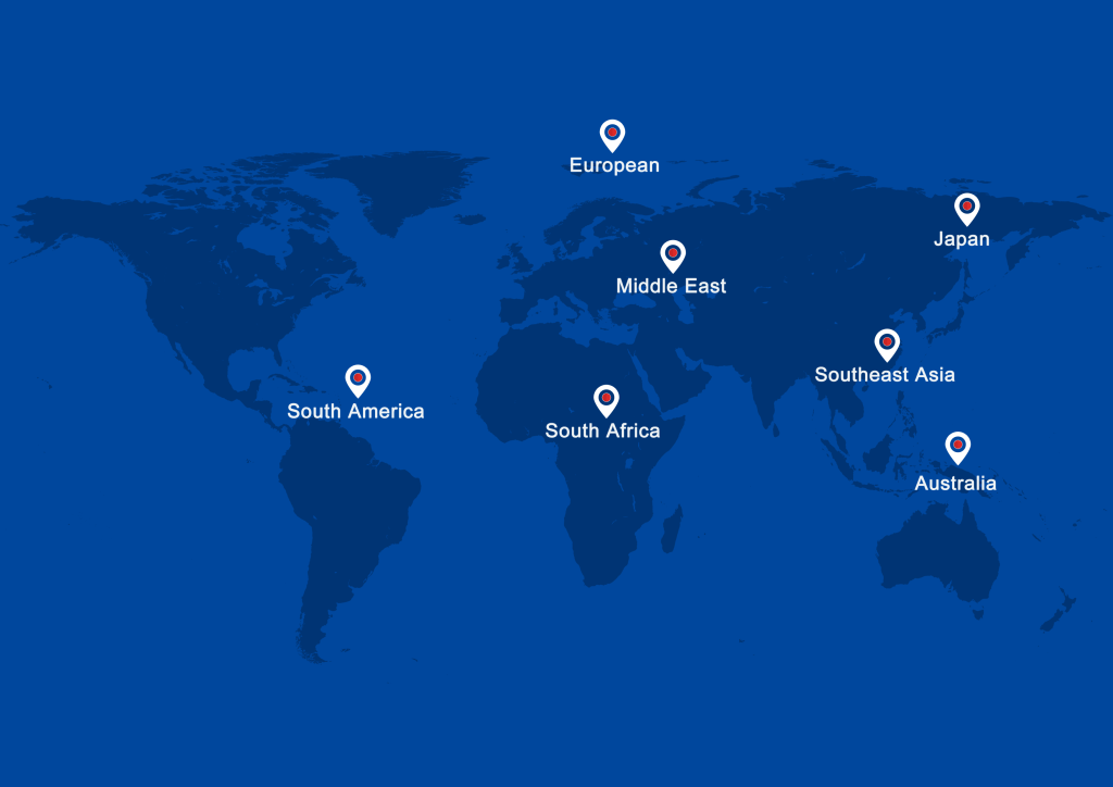 SR Solar Principal Market World Map