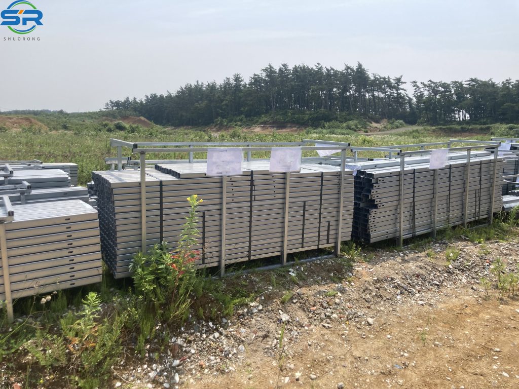 Sand Racking Japan SR Solar 5MW Large-Scale Steel Ground Mounting System in Hokkaido ...