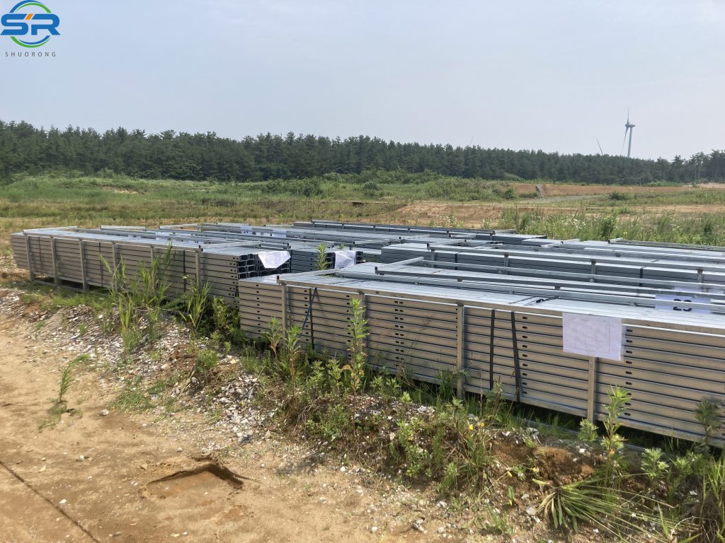 Sand Racking Japan SR Solar 5MW Large-Scale Steel Ground Mounting System in Hokkaido ...