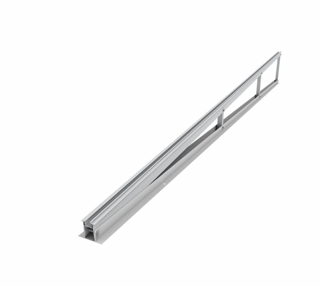 SR Solar factory pre-assembled triangular bracket for labor-saving flat roof projects