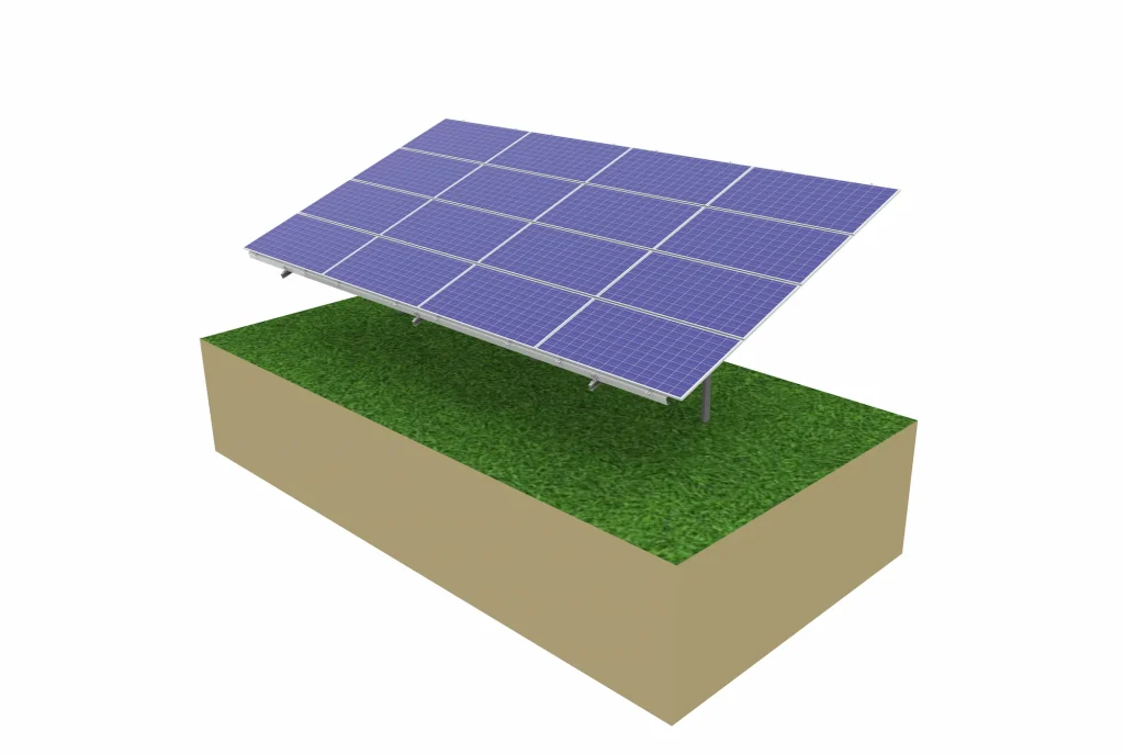 sr-solar-driven-pile-ground-mounting-system-front-view