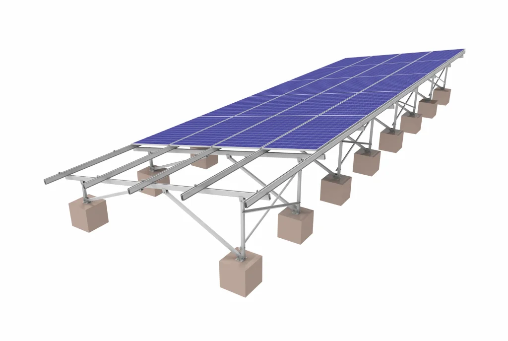 sr-solar-unloaded-aluminum-racking-structure-concrete-base