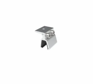 SR Solar AL6005-T6 aluminum Kliplok clampSR-KC03 with SUS304 bolts for non-penetrative roof mounting.