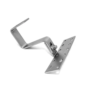 Stainless steel SUS304 tile roof hook model SR-RH011 manufactured by SR Solar for residential and commercial solar racking systems.
