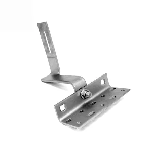 Stainless steel SUS304 tile roof hook model SR-RH28 manufactured by SR Solar for residential and commercial solar racking systems.