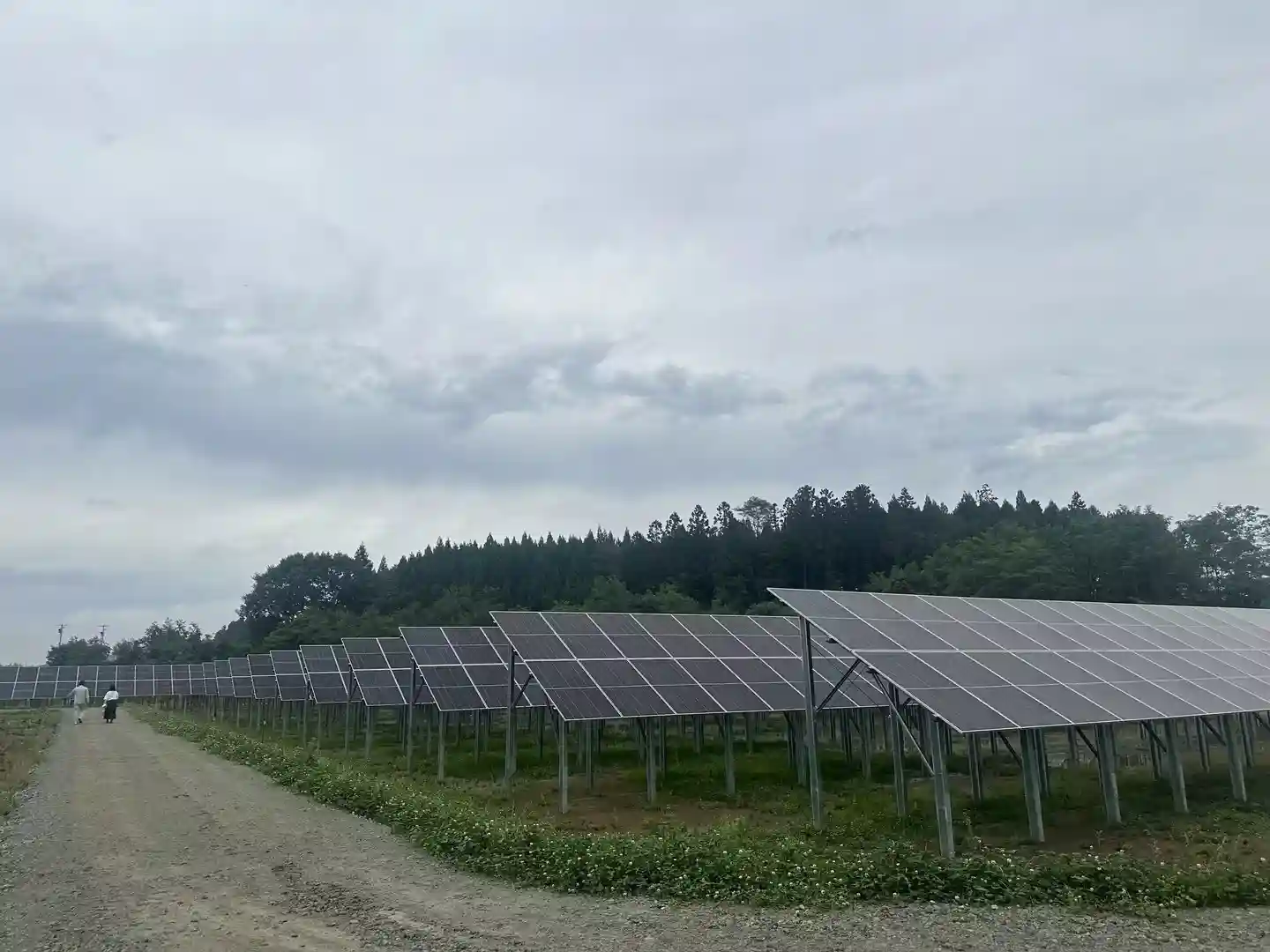SR Solar large-scale ground mounting system array engineered by lead manufacturer for commercial power plants.